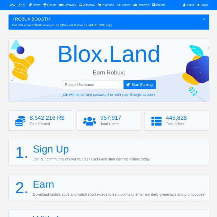 Blox Land 2020 Promo Codes Bloxland Free Robux Generator