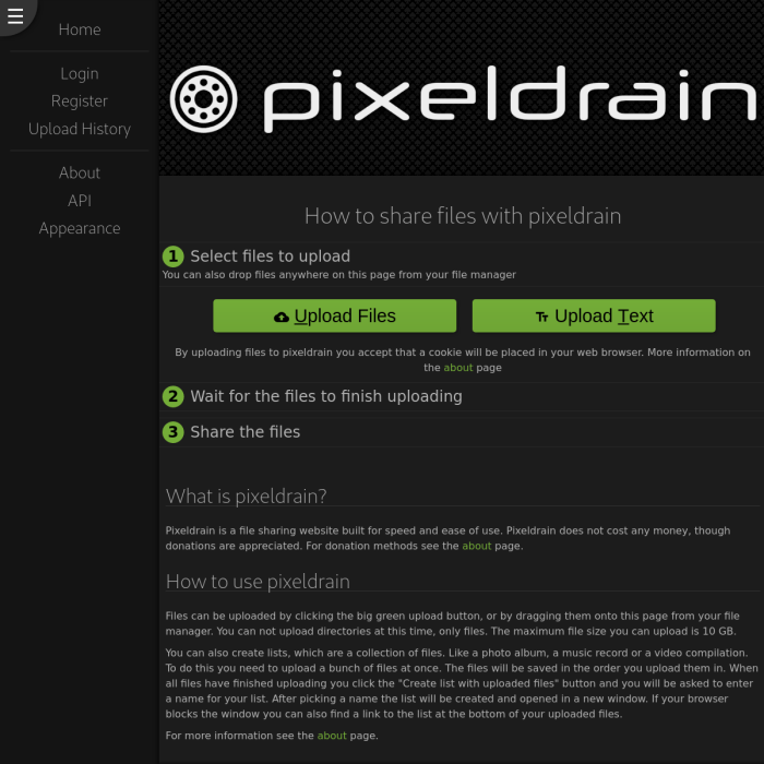 PixelDrain.net