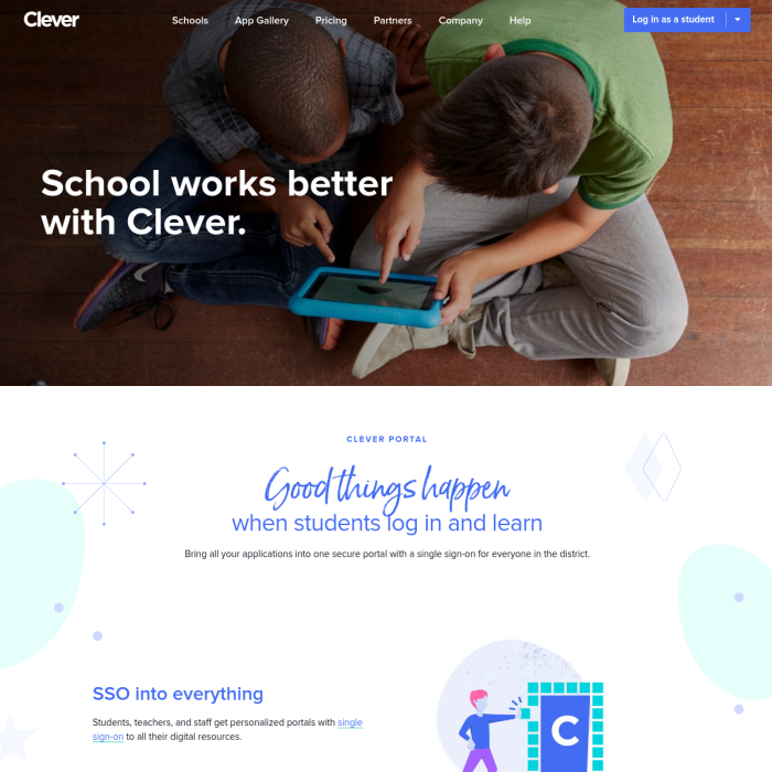 Clever Com Single App Login For Education Students