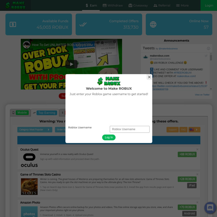 Www Makerobux Com Make Free Robux Online 2020 Generator